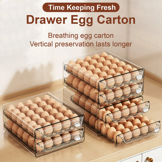 Double-Drawer Egg Organizer Refrigerator set